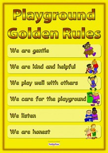 playground rules posters
