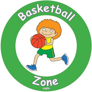 Basketball Zone Sign