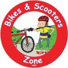 Bikers and Scooters Zone Sign
