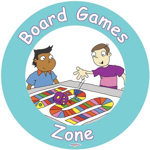 Board Games Zone Sign