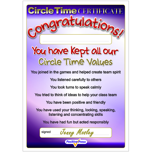 team certificates