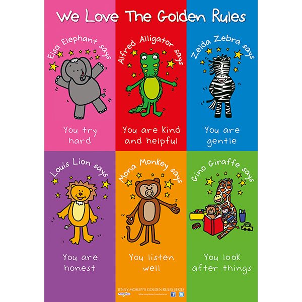 Golden Rules Toddler Poster