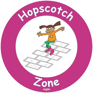 Hopscotch Zone Sign