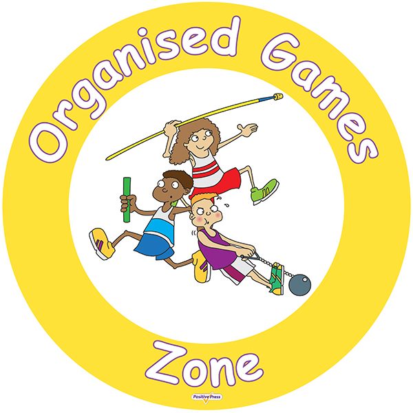 Jenny Mosleys Playground Zone Signs Organised Games Zone Sign