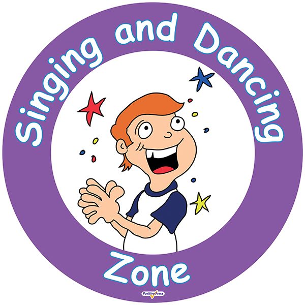 Singing and Dancing Zone Sign