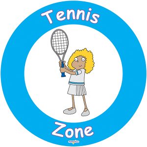 tennis Zone Sign