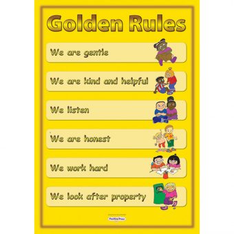 rules golden children life simple keep moral circle helping poster values behaviour set education jenny mosley